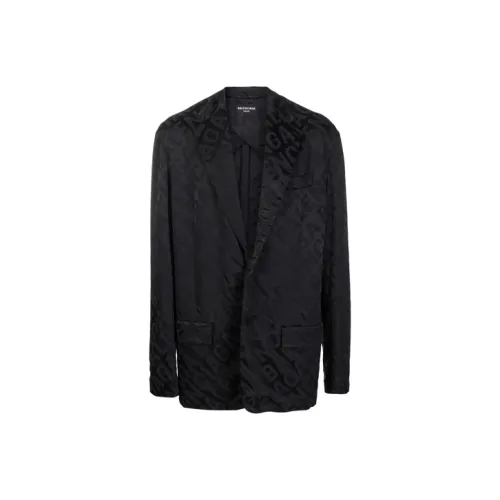 Balenciaga Бизнес Костюм Пальто Свободный крой Мужской Черный