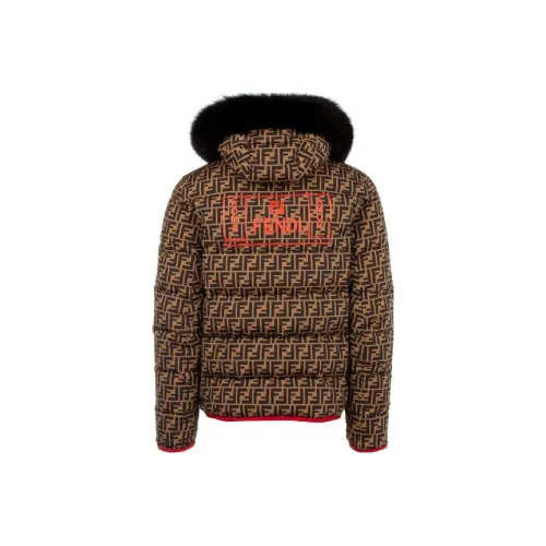 FENDI SS23 Куртки и Пальто Мужской Коричневый