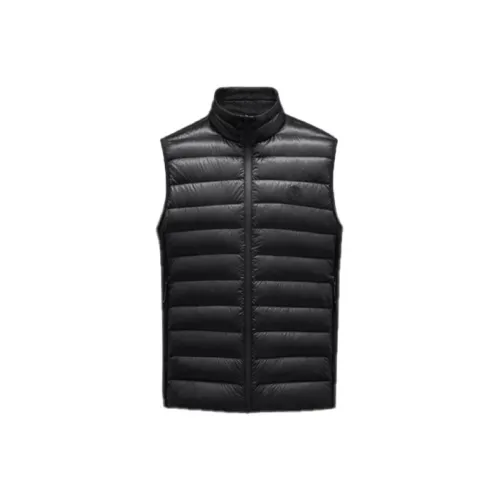 Moncler Черный Мужской Пуховый жилет