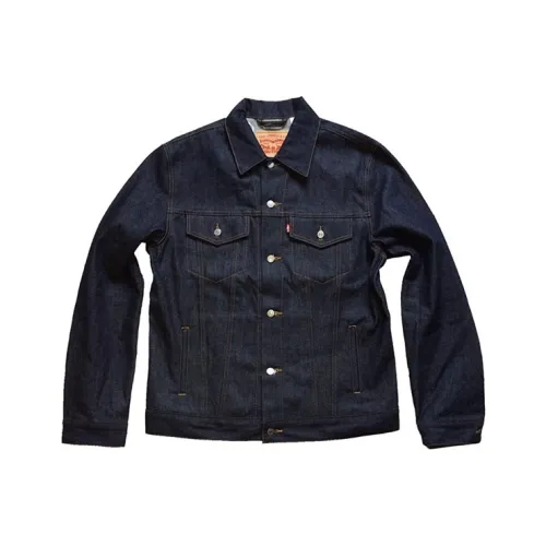 Levis Blue Men's Denim Jackets Левис Синий Мужские Джинсовые Куртки