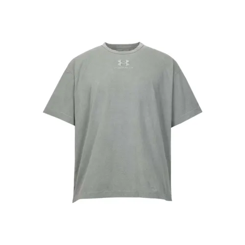 Under Armour Серый Зеленый Мужской T-Рубашка