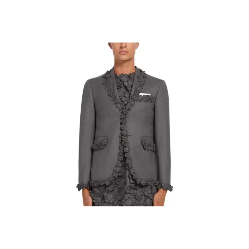 THOM BROWNE Серый Мужской Деловой костюм