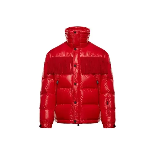 Moncler Grenoble Мужской пуховик красного цвета