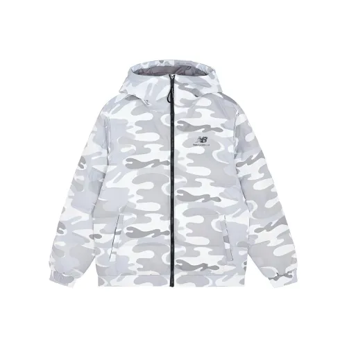 New Balance Пуховик Мужской Камуфляж Белый