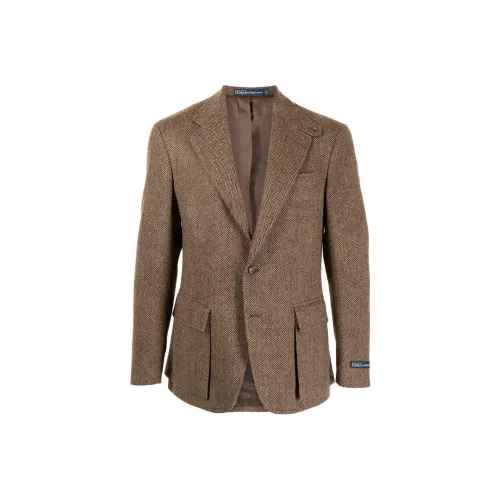 Polo Ralph Lauren Бизнес-костюм Пальто Мужской Коричневый