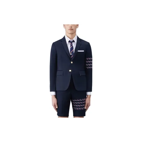 THOM BROWNE Синий Мужской Бизнес-костюмы