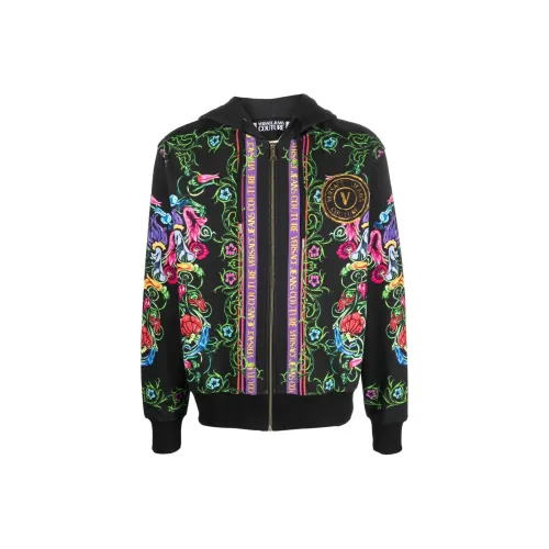 VERSACE JEANS Мужские черные куртки