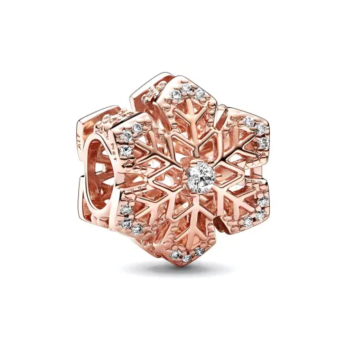 Pandora Синтетический Кубический Цирконий Стразы Шармы / Подвески Розово-золотой Женские