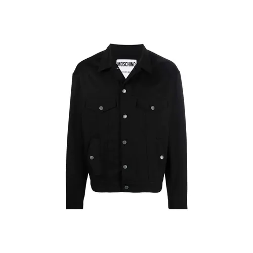 MOSCHINO Мужские черные джинсовые куртки