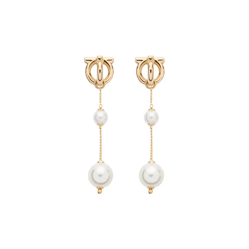 Ferragamo Gancini Серьги Золотые Женские