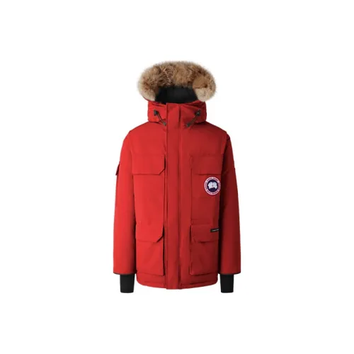 Canada Goose Expedition Series Пуховик PARKA Пальто Зимний Мужской Красный