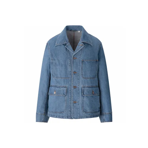 UNIQLO U Collection SS20 Denim Jacket Men's Aqua Blue