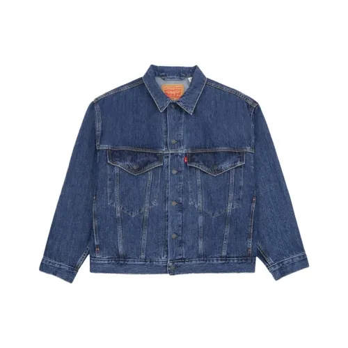 Levis Blue Men's Denim Jackets Левис Синий Мужские Джинсовые Куртки
