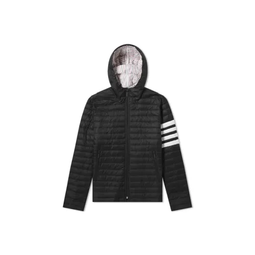 THOM BROWNE Черный Мужской Пуховик