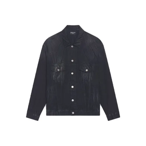 Balenciaga SS22 Denim Jacket Men's Black