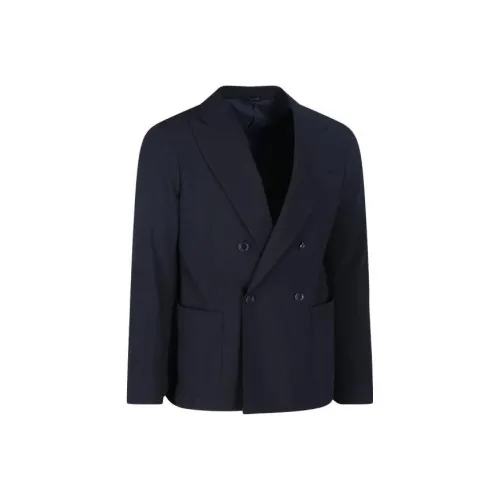 GIORGIO ARMANI Морской Синий Мужской Деловой Костюм