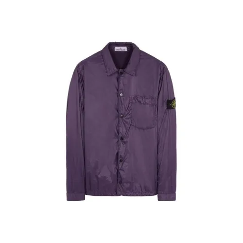 STONE ISLAND Фиолетовый Мужской Куртки