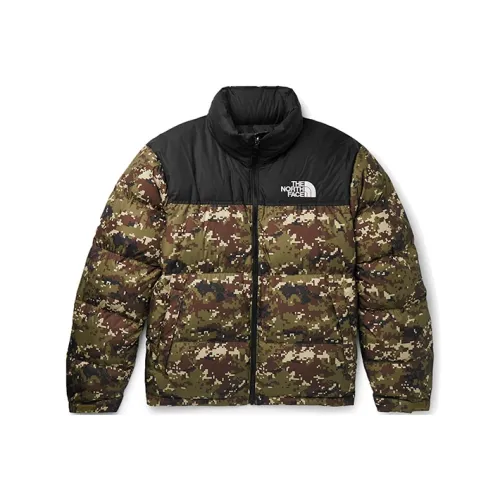 THE NORTH FACE 1996 Collection Пуховик Зимний Унисекс Камуфляж Зеленый