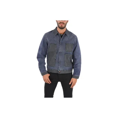 DIESEL Blue Men's Denim Jackets DIESEL Синий Мужской Джинсовые Куртки