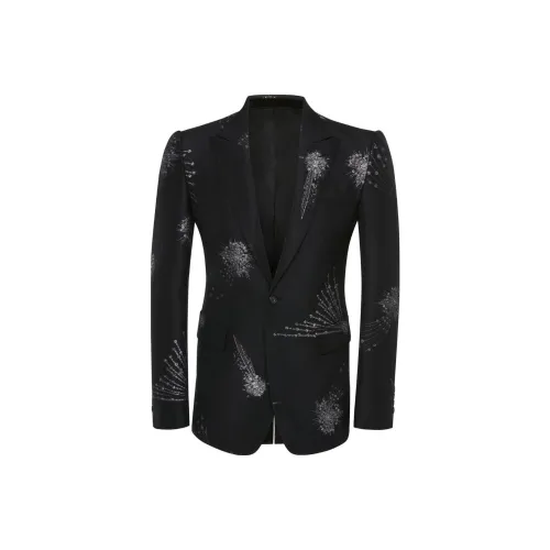 Alexander McQueen SS23 Бизнес-костюм Пальто Мужской Черный