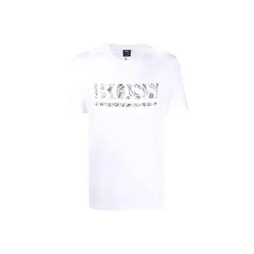Hugo Boss Белая Мужская T-Рубашка