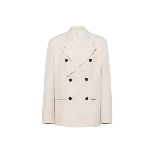 PRADA Бизнес-костюм Пальто Мужской Песочно-желтый