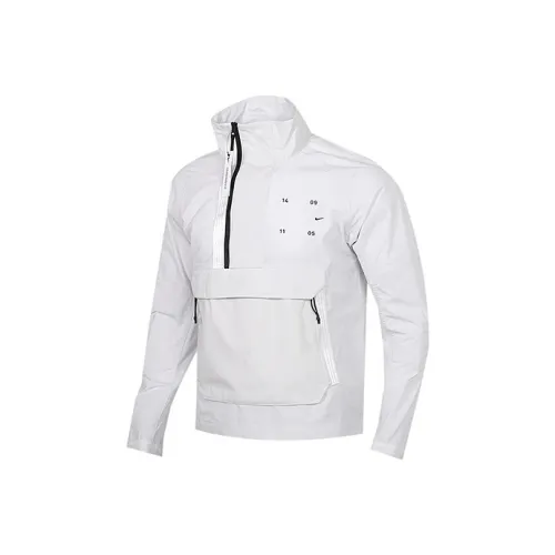 Nike Светло-серебристо-серый Мужской Ветровка