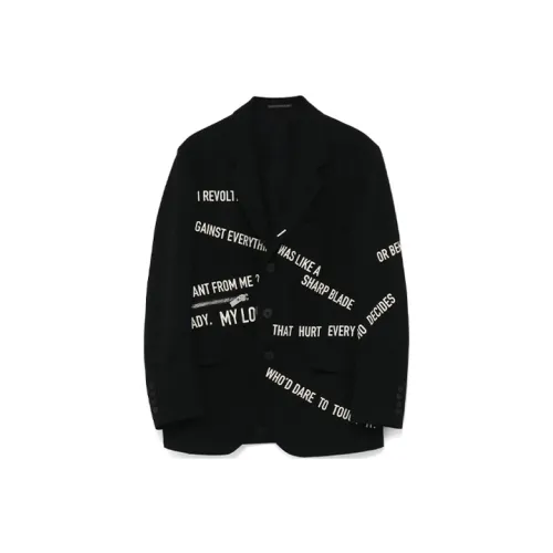 Yohji Yamamoto Черные Мужские Деловые Костюмы