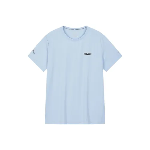 361° Бег T-Shirt Мужской Светлый Глициния Синий