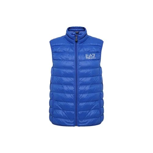 EMPORIO ARMANI EA7 Down Vest Men's Blue