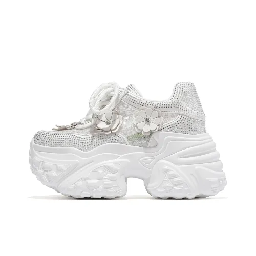 CARDANRO Маленький размер Лазурь Vegetables Низкий топ Толстая подошва Кроссовки Женские