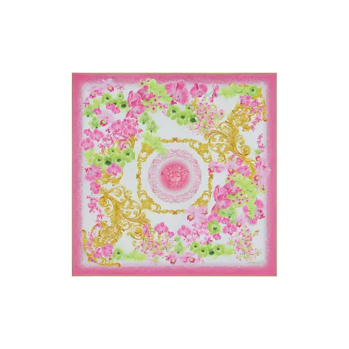 VERSACE Шелковые шарфы Розовый Женские