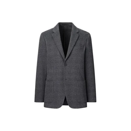 UNIQLO Бизнес-костюм мужской асфальтовый серый