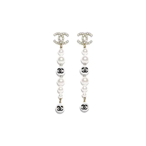 CHANEL Металлические Серьги Серебряные Женские