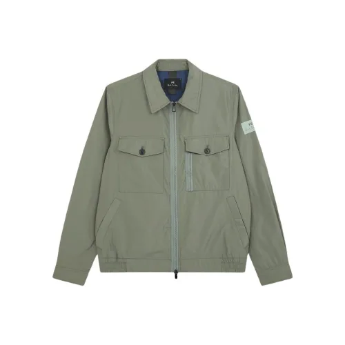 Paul Smith Светло-серый зеленый Мужские куртки