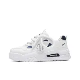 Белый темно-синий