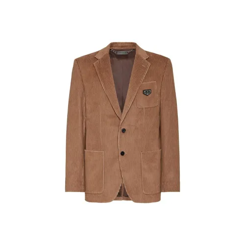 PHILIPP PLEIN Коричневый Мужской Деловой костюм