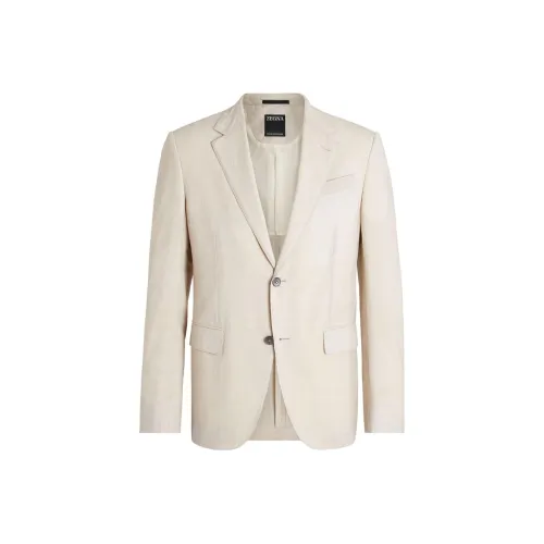 Ermenegildo Zegna Ecru Мужские Деловые Костюмы