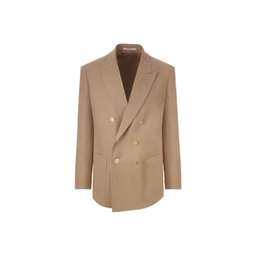 Valentino Бизнес-костюм Пальто Мужской Коричневый