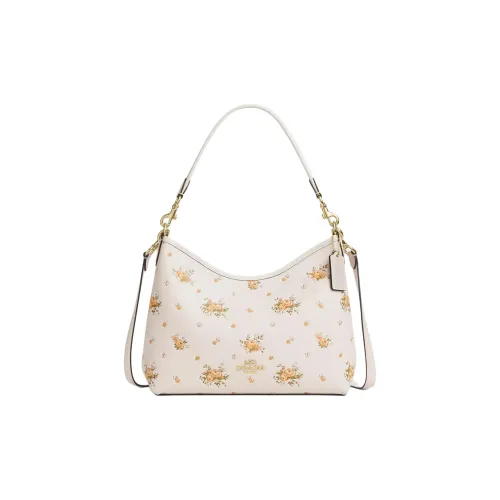 COACH Лорел Галька Кожа Сумка на плечо Большая Женская Белая