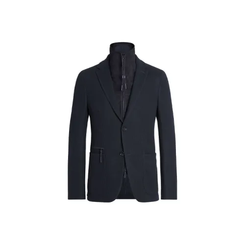 Ermenegildo Zegna Синий Мужской Деловой костюм
