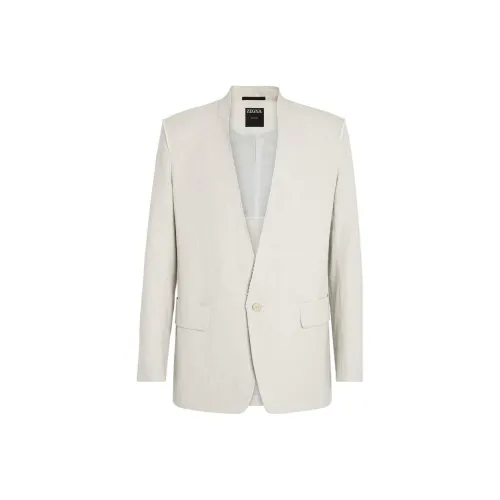 Ermenegildo Zegna Серый Белый Мужской Деловой Костюм