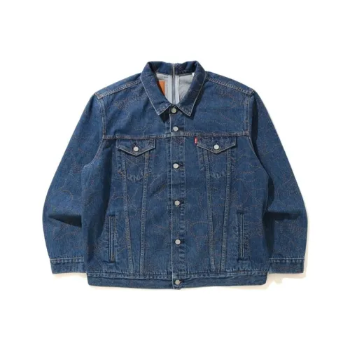 A BATHING APE x Levi's SS21 Denim Jacket Men's Blue