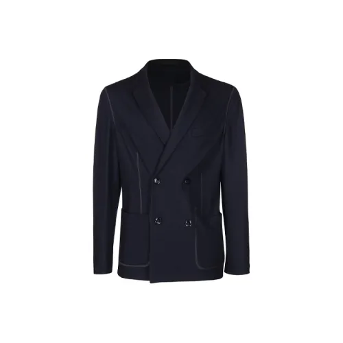GIORGIO ARMANI Синий Мужской Деловой костюм