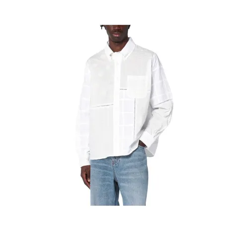 Brain Dead co-brand Белая Мужская Рубашка