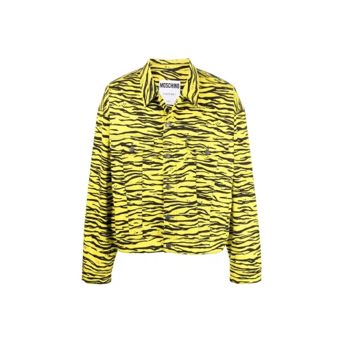 MOSCHINO Желтый Мужской Джинсовые Куртки