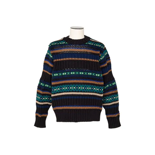Sacai совместный бренд Черный мужской трикотаж