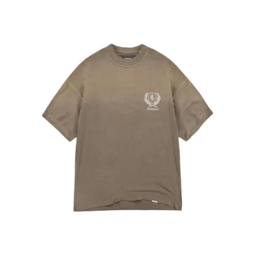 REPRESENT Темно-серая коричневая умбра мужская футболка