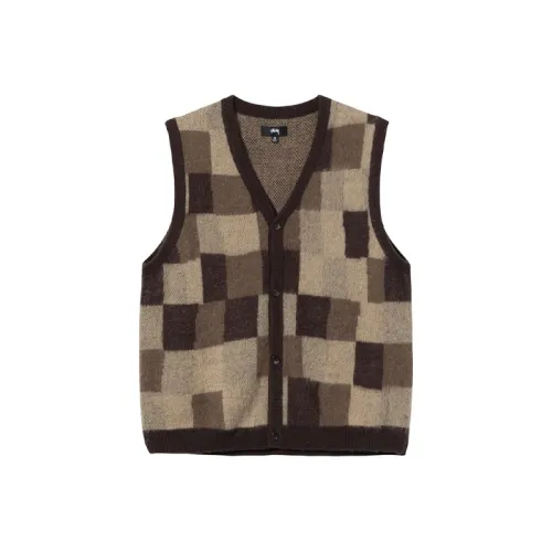 Stussy Коричневый Унисекс Жилеты