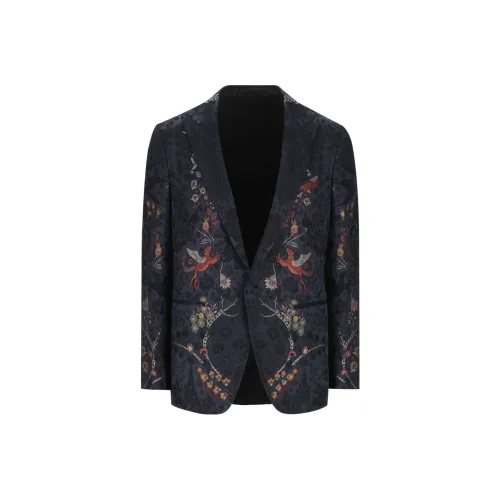 ETRO Синий Мужской Деловой Костюм